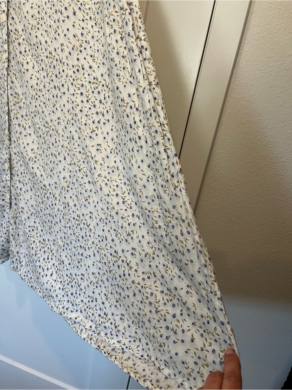 Vtg Honors ditsy floral midi cottagecore flowy coquette spring boho skirt sz M - Picture 4 of 11